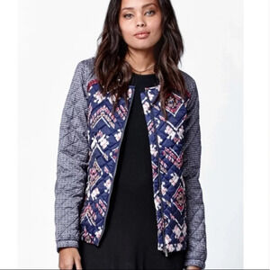 Roxy Coastal Desert Quilted Bomber Jacket